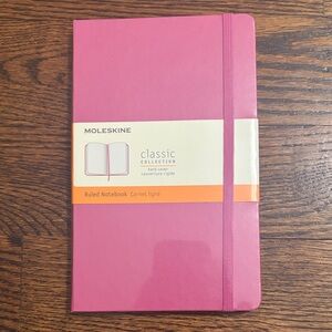 Moleskine Classic Pink Hardcover Notebook